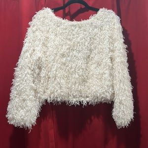 Fuzzy Long Sleeve Top